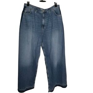 Next Denim Blue Wide Leg Jeans